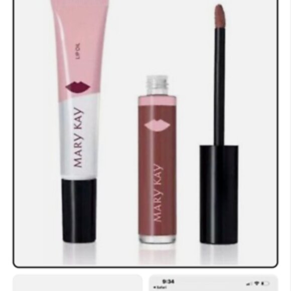 Mary Kay Lip Shine Kit-Matte Color +Lip Oil in Cinnamon - Picture 1 of 5
